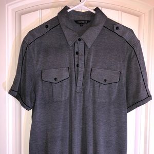 Men’s Express fitted soft knit polo - Large